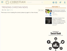 Tablet Screenshot of christiannewscast.com